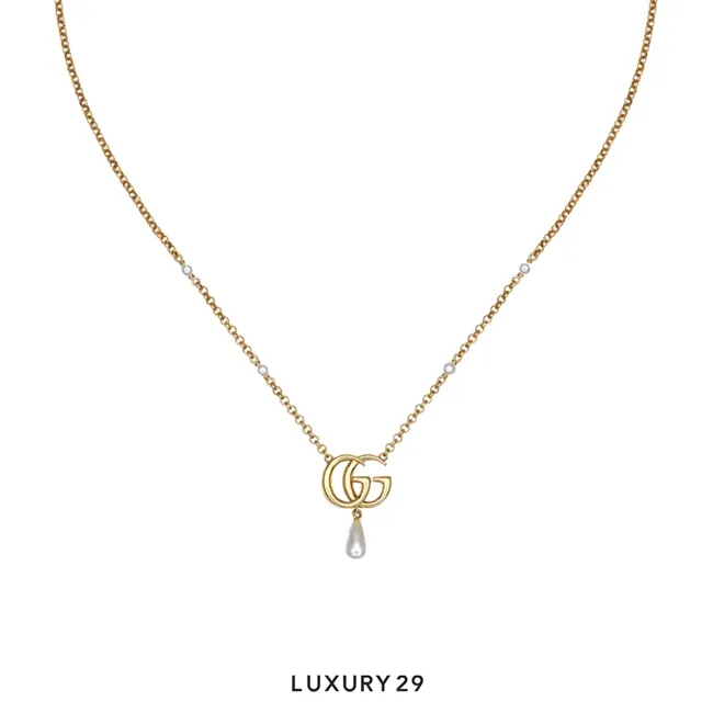 Gucci GG Marmont pendant necklace Gold