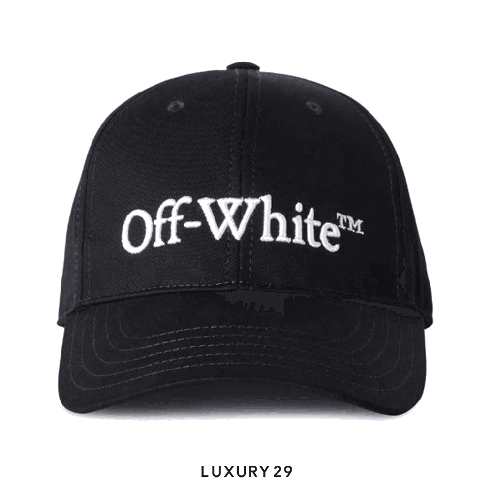 Off-White Bookish Dril baseball cap(M, Black)