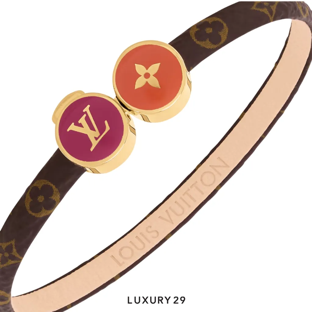 Louis Vuitton LV Confetti Bracelet Monogram Brown(Medium, Brown)