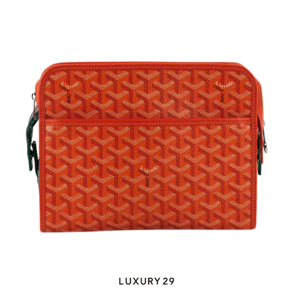 Goyard Jouvence MM Toiletry Bag Orange(Medium, Orange)