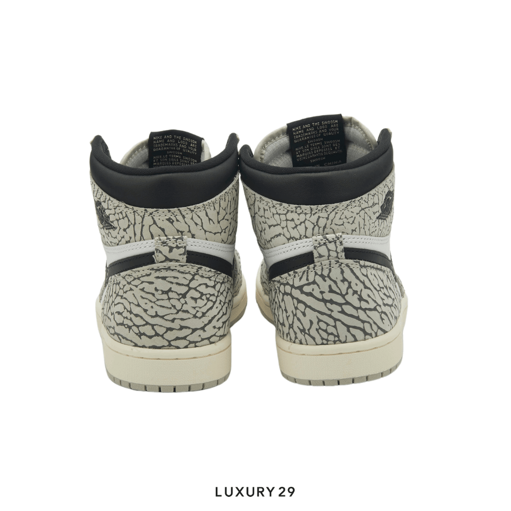 Nike Jordan 1 Retro High OG White Cement(36.5, Grey)