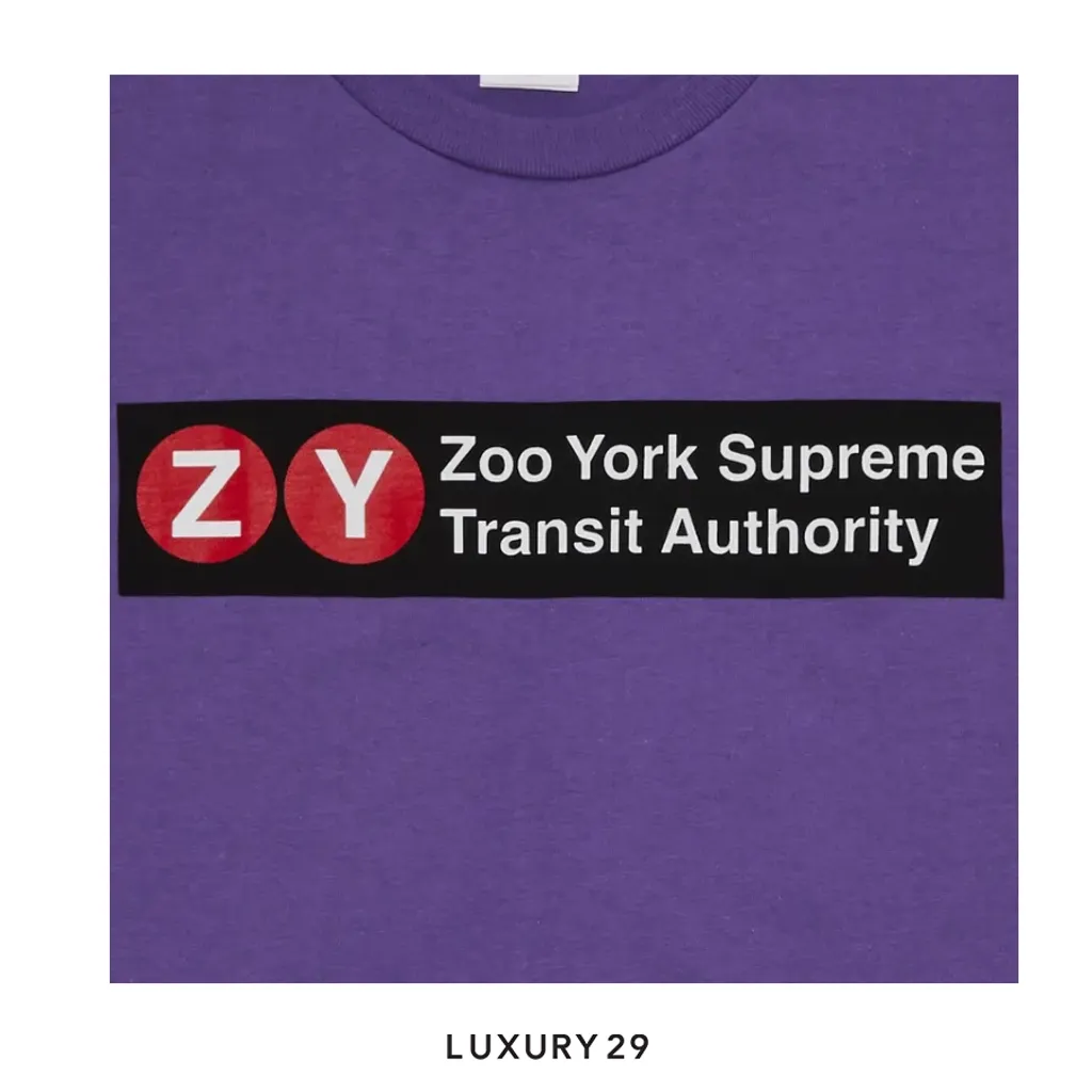 Supreme x Zoo York Transit Tee Purple
