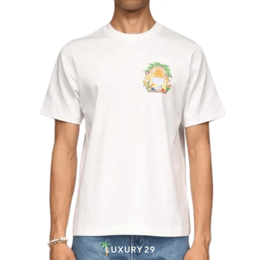 Casablanca Triomphe d'orange t-shirt(M, White)