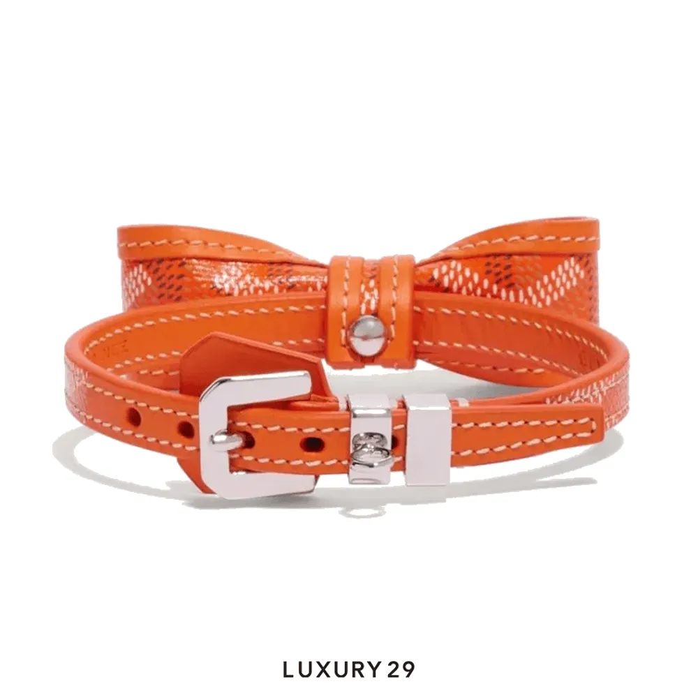 Goyard Oscar Collar Sky Orange(Free Size, Orange)
