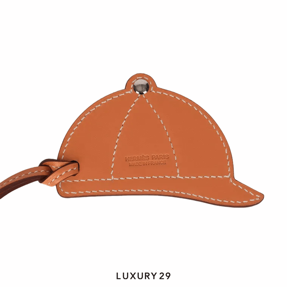 Hermes Paddock Bombe charm Terre Cuite / Pourpre / Lime(Free Size, Multicolour)