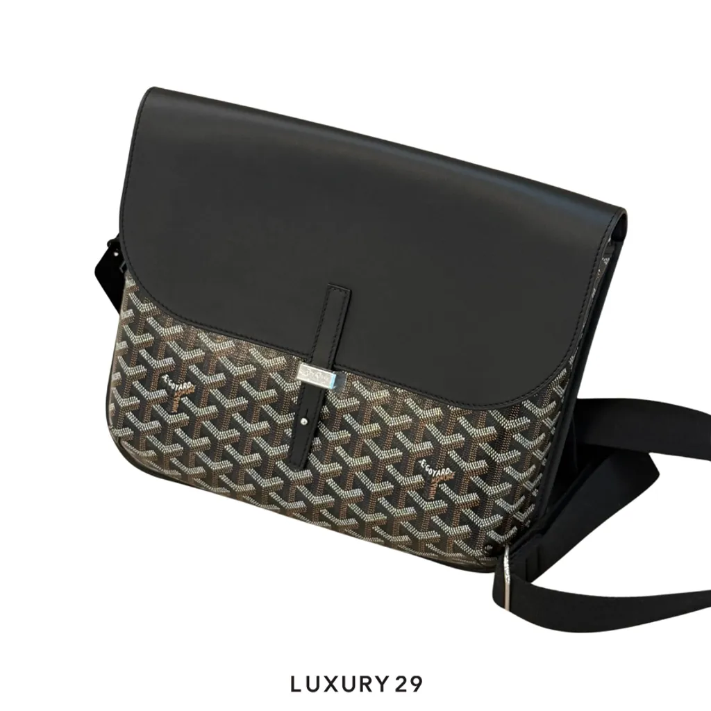 Goyard Coursier Messenger Bag Black(Small, Black)