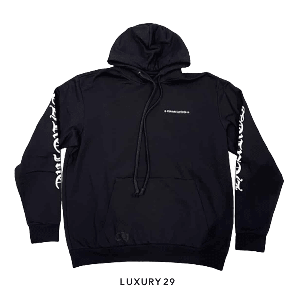 関税込 Chrome Hearts Spinal Cross Hooded Sweatshirt Chrome Heart Spine Cross Hoodie