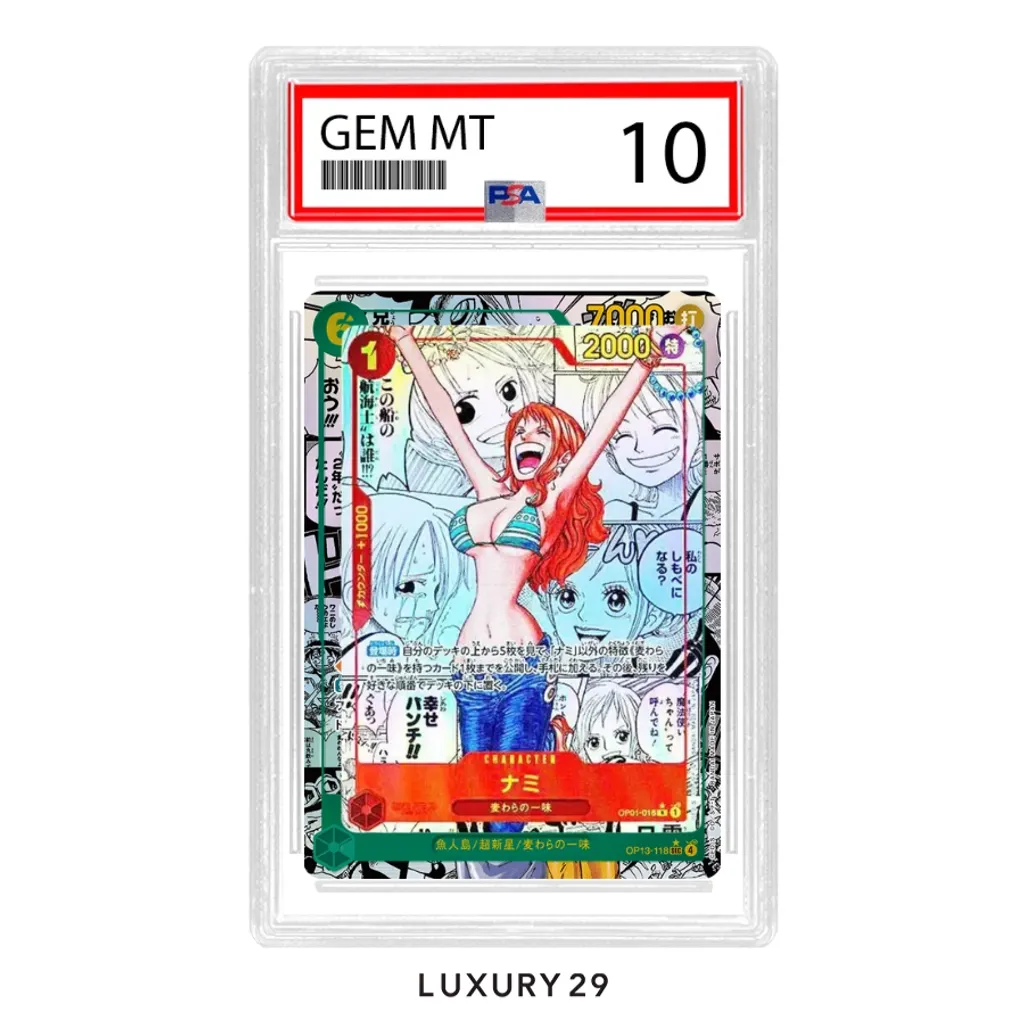 One Piece Nami (OP01-016) (Manga) Premium Booster R OP01-016 PSA (JP)(Small, Multicolour)