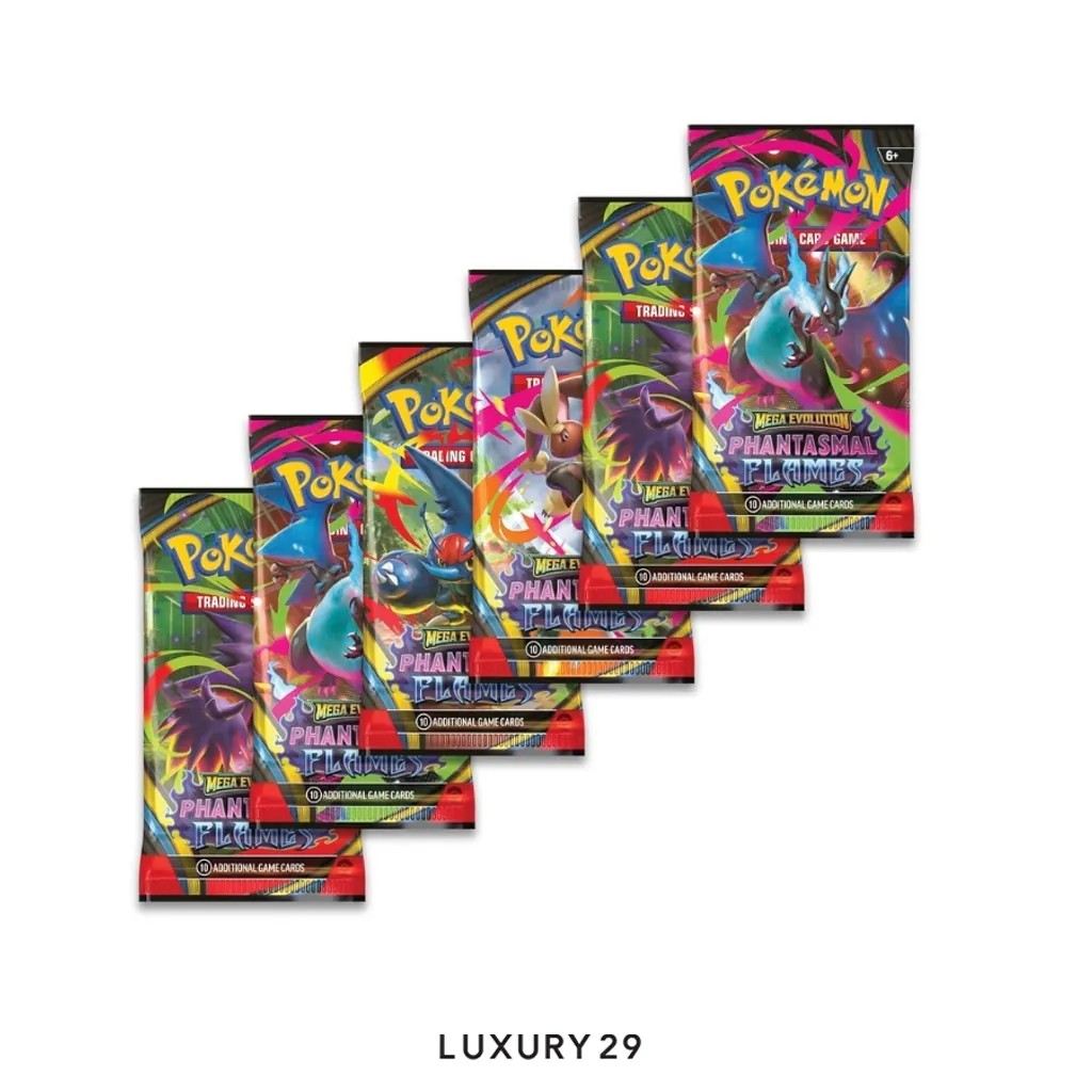 Pokemon TCG: Mega Evolution-Phantasmal Flames Booster Bundle (EN)(Small, Multicolour)