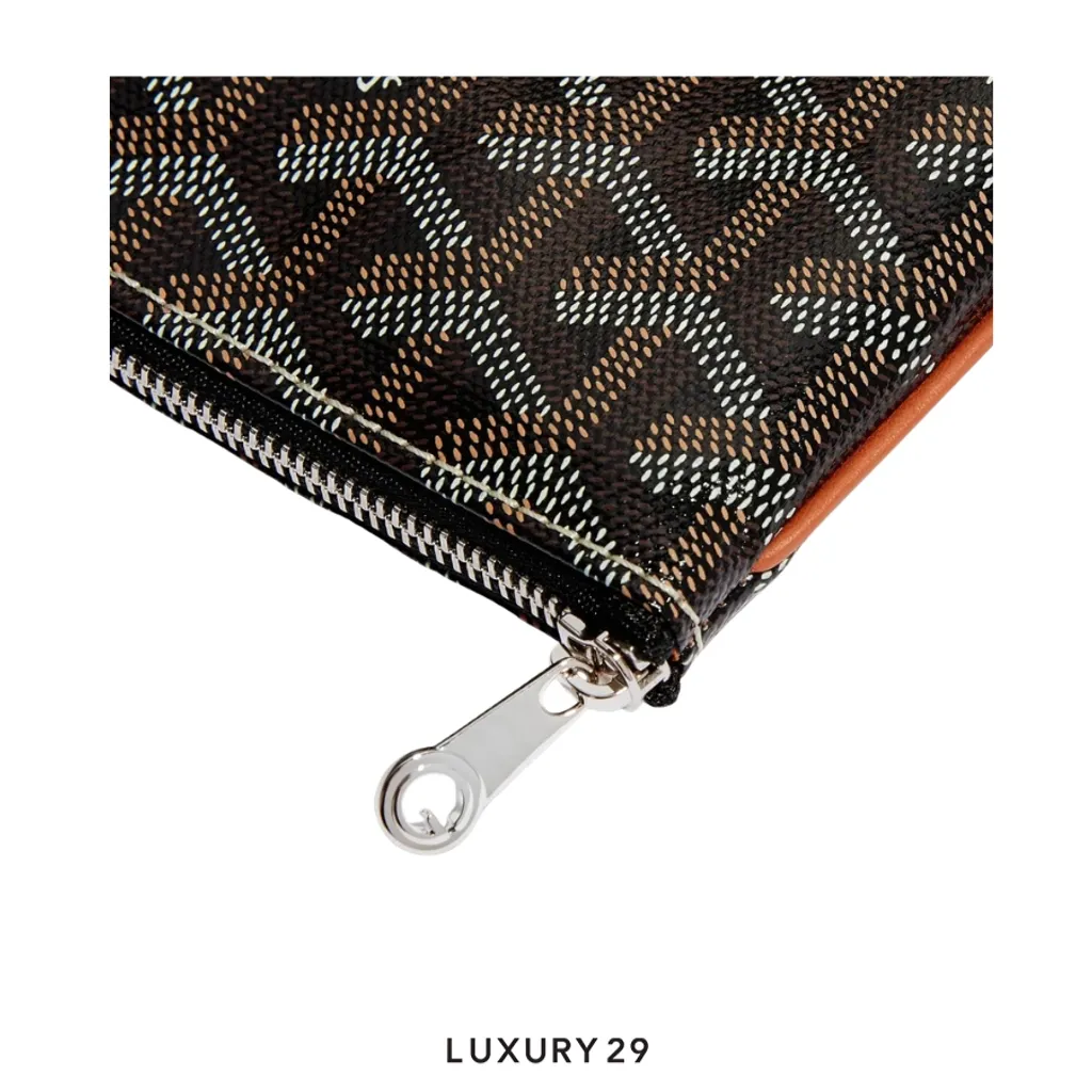 Goyard Senat Mini Pouch Black & Tan(Small, Brown)