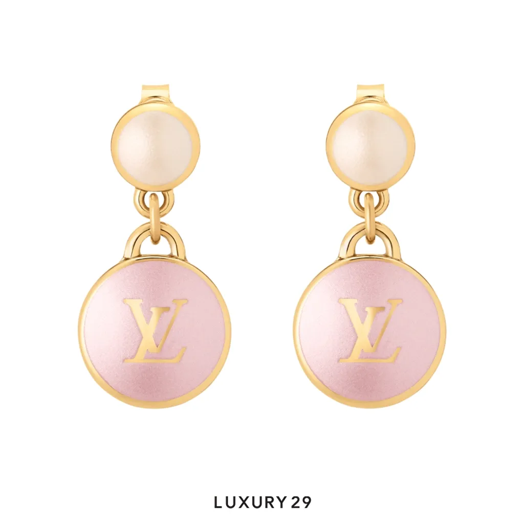 Louis Vuitton LV Pearly Confetti Earrings Pink(Free Size, Pink)