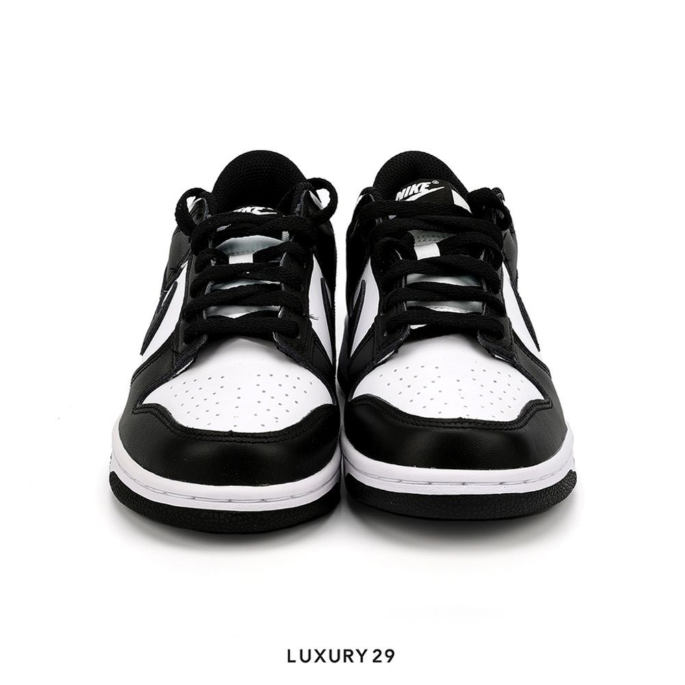 Kid Nike Dunk Low Retro White Black Panda (2021) (PS)(33, Black)