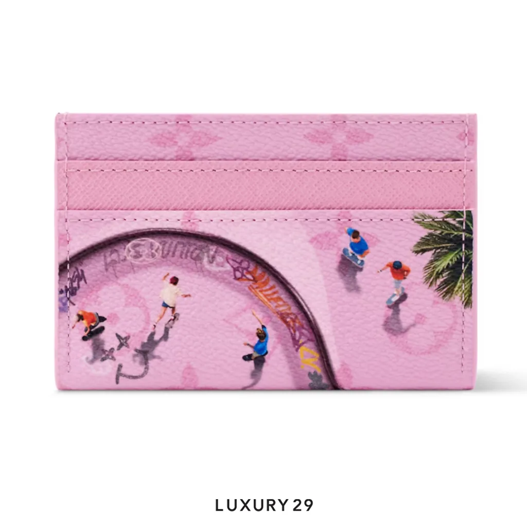 Louis Vuitton LV Double Card Holder Exclusive Online Pre-launch Pink(Small, Pink)