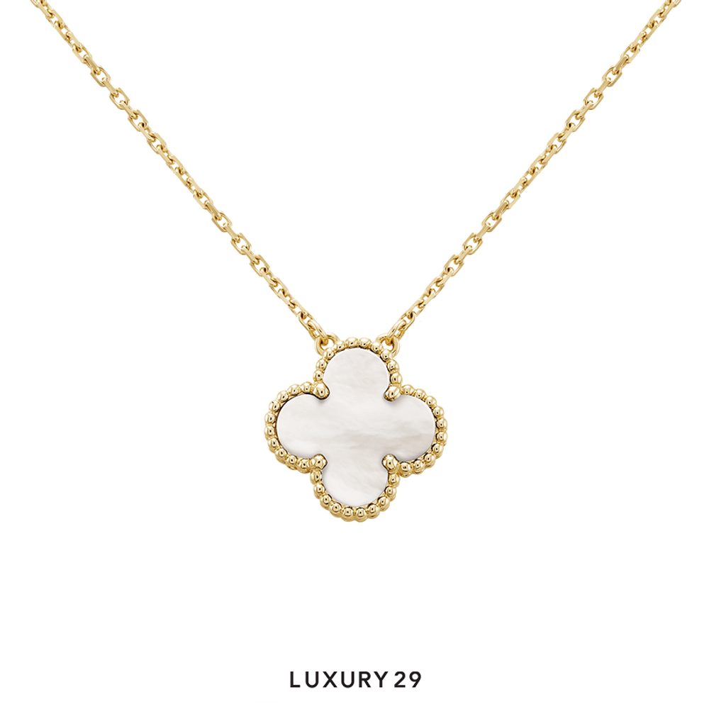 Van Cleef & Arpels Vintage Alhamvra Pendant 18K Yellow Gold, Mother-of-Pearl(Free Size, White)