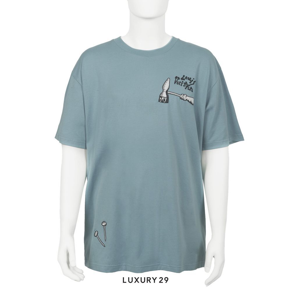 LV Multi Tools Embroidered T-Shirt(2XL, Blue)