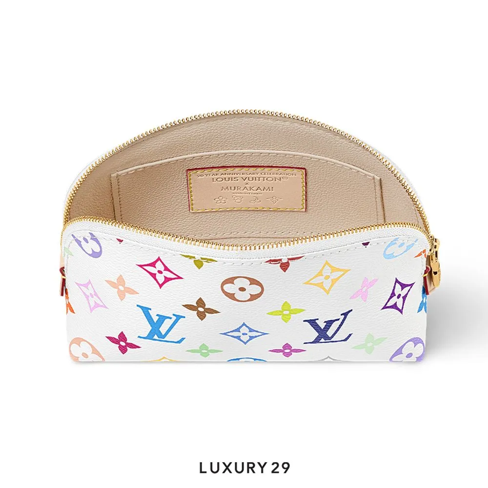 Louis Vuitton LV x TM PM Cosmetic Pouch(Small, White)