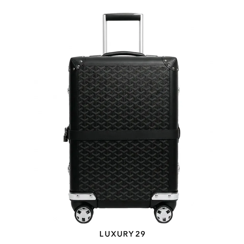 Goyard Bourget PM Trolley Case Jet Black(Small, Black)