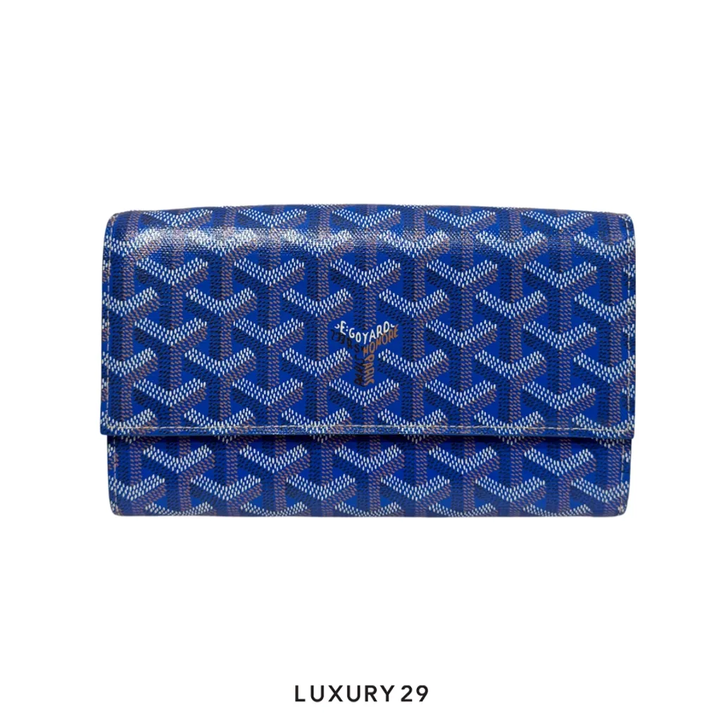 Goyard Varenne Continental Wallet Sky Blue(Small, Blue)