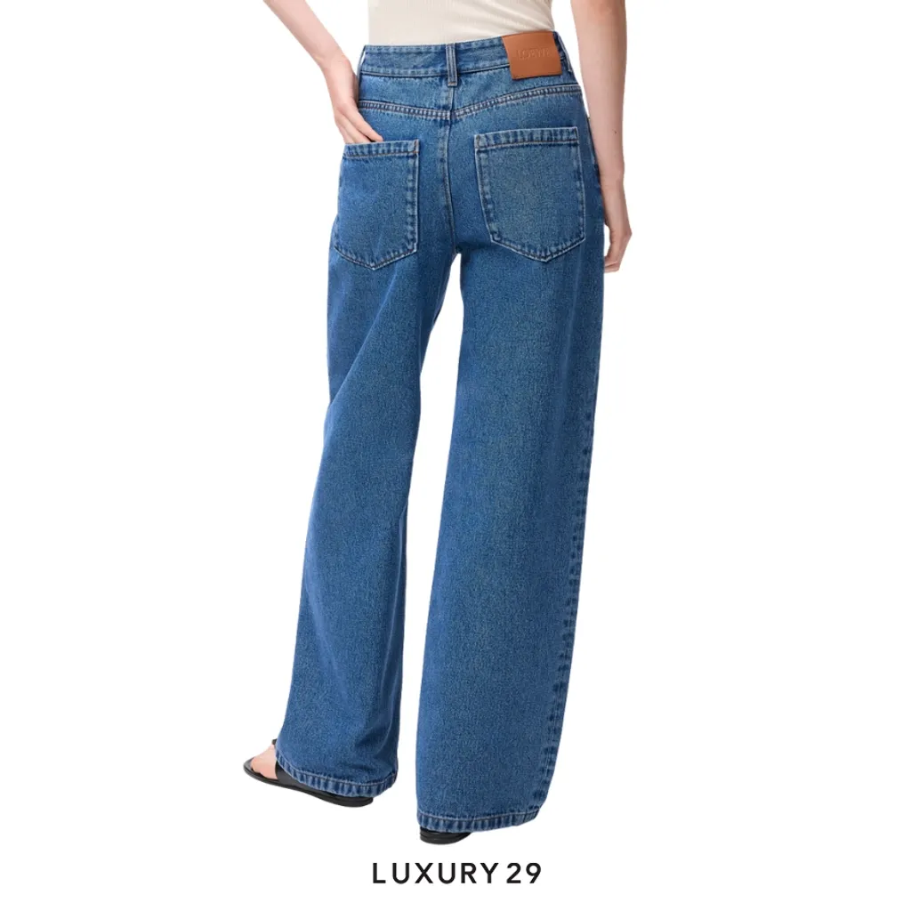 LOEWE Anagram baggy azul jeans(34, Blue)