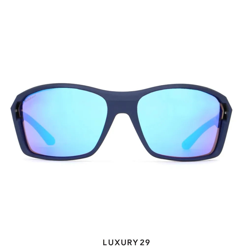 Red Bull Spect Sunglasses Drill-02 purple with blue mirror(Free Size, Blue)