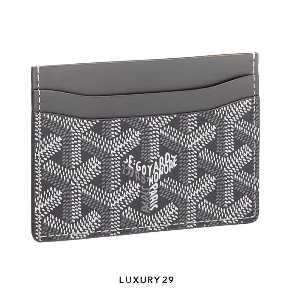 Goyard Saint-Sulpice Card Wallet Grey(Small, Grey)