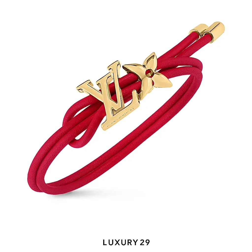 Louis Vuitton LV Bloom Bracelet Red(Free Size, Red)