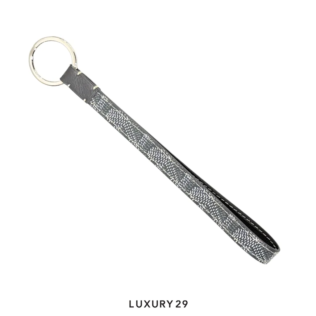 Goyard Sesame Key Ring Grey(Small, Grey)