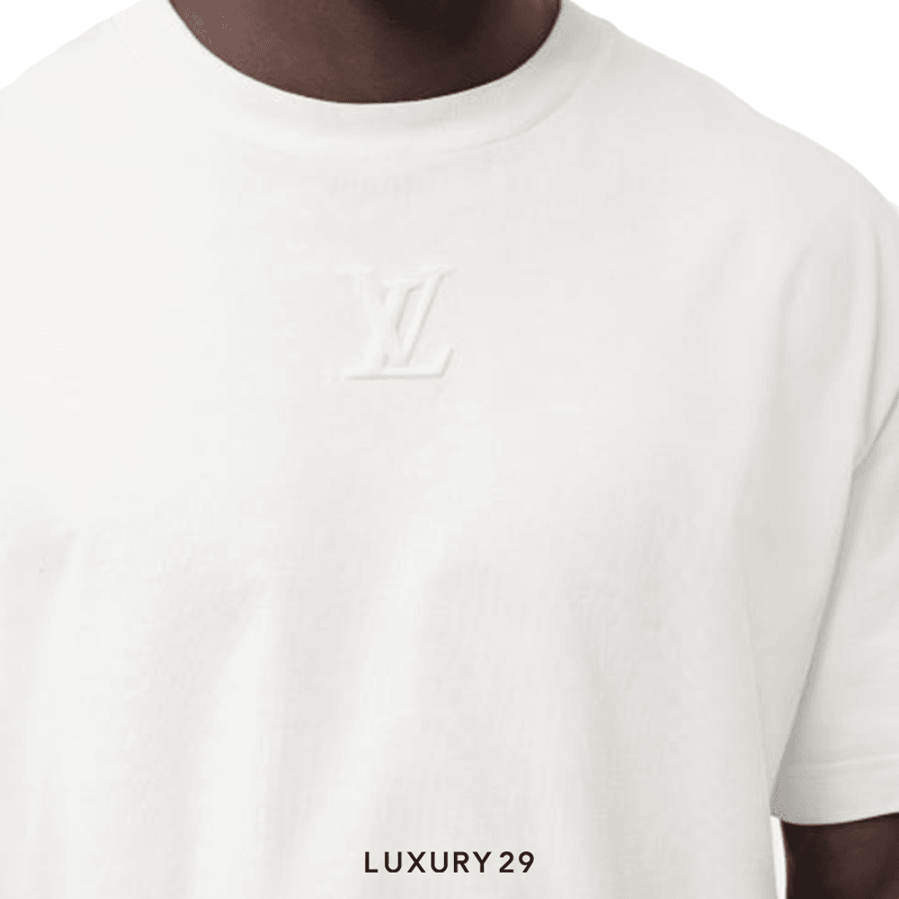 LV Embossed LV T-Shirt(M, White)