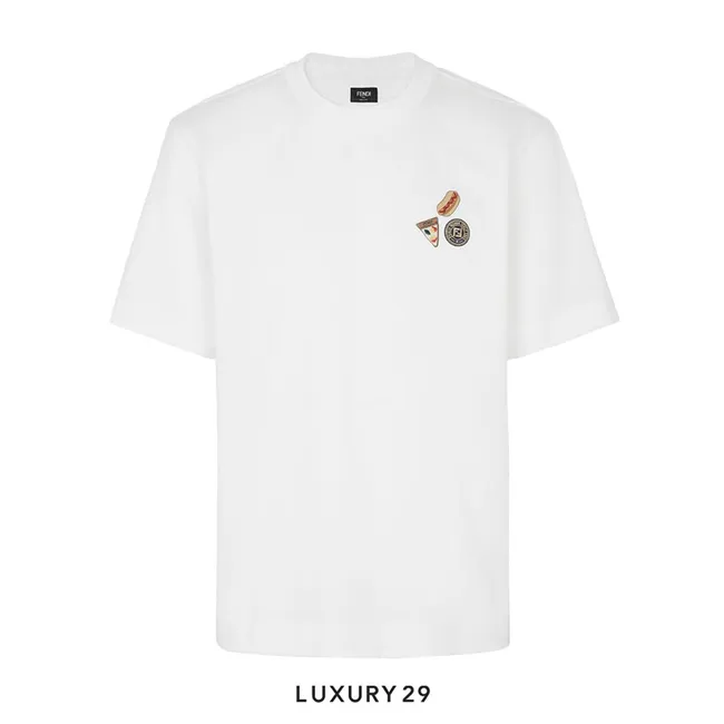Fendi Crew-neck oversized T-shirt white