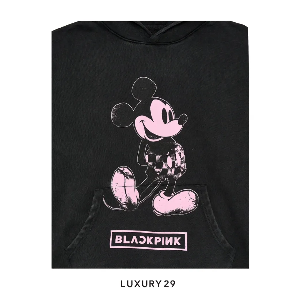 Complex Disney x BLACKPINK Mickey Hoodie - Charcoal(S, Black)