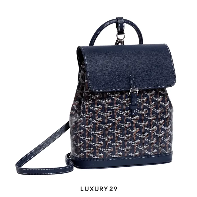 Goyard Alpin Mini Backpack Navy Blue