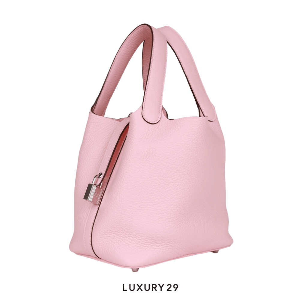 Hermes Bolsa Picotin Lock 18 Rose Sakura(Small, Pink)