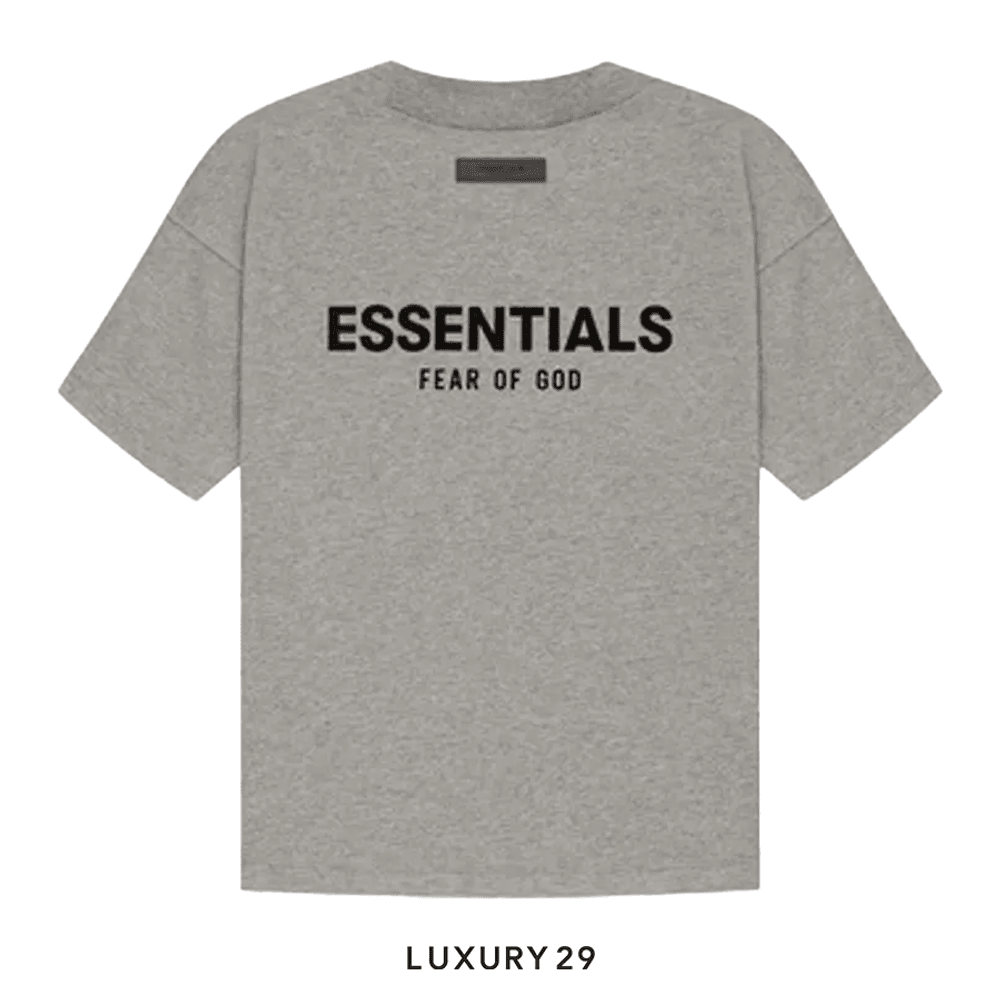 Essentials Fear Of God T-Shirt Dark Oatmeal (SS22)(M, Grey)