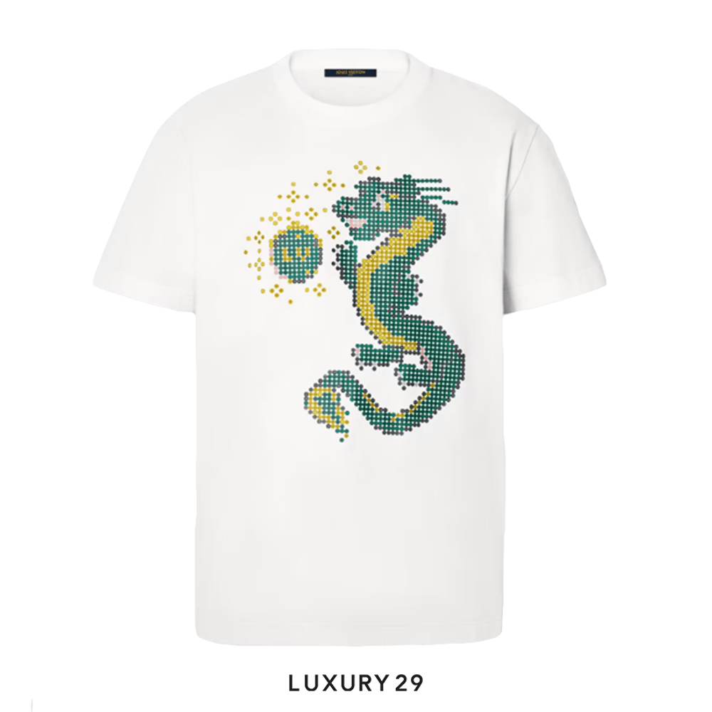 Louis Vuitton LV Short-Sleeved Cotton T-Shirt(L, White)