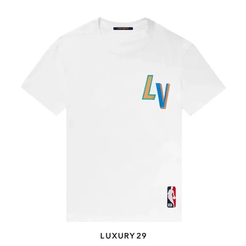 Louis Vuitton LV x NBA Basketball Short-Sleeve White