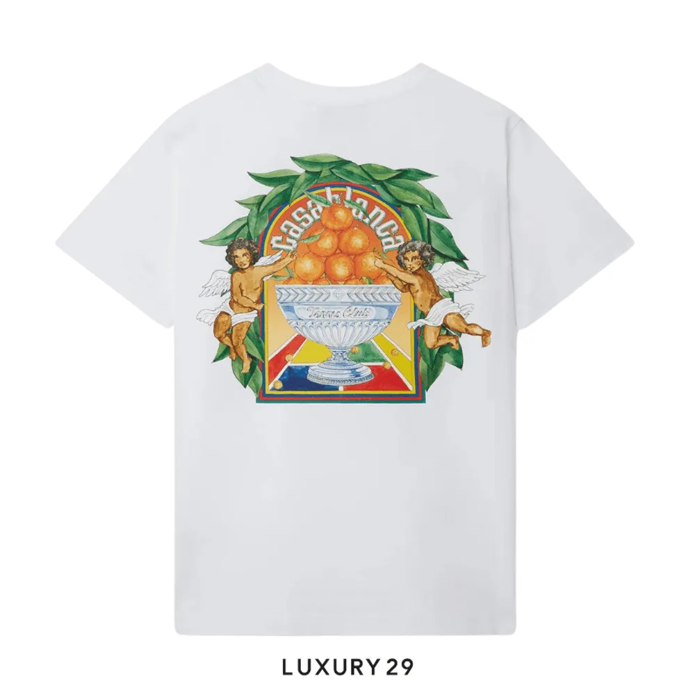 Casablanca Triomphe d'orange t-shirt(M, White)