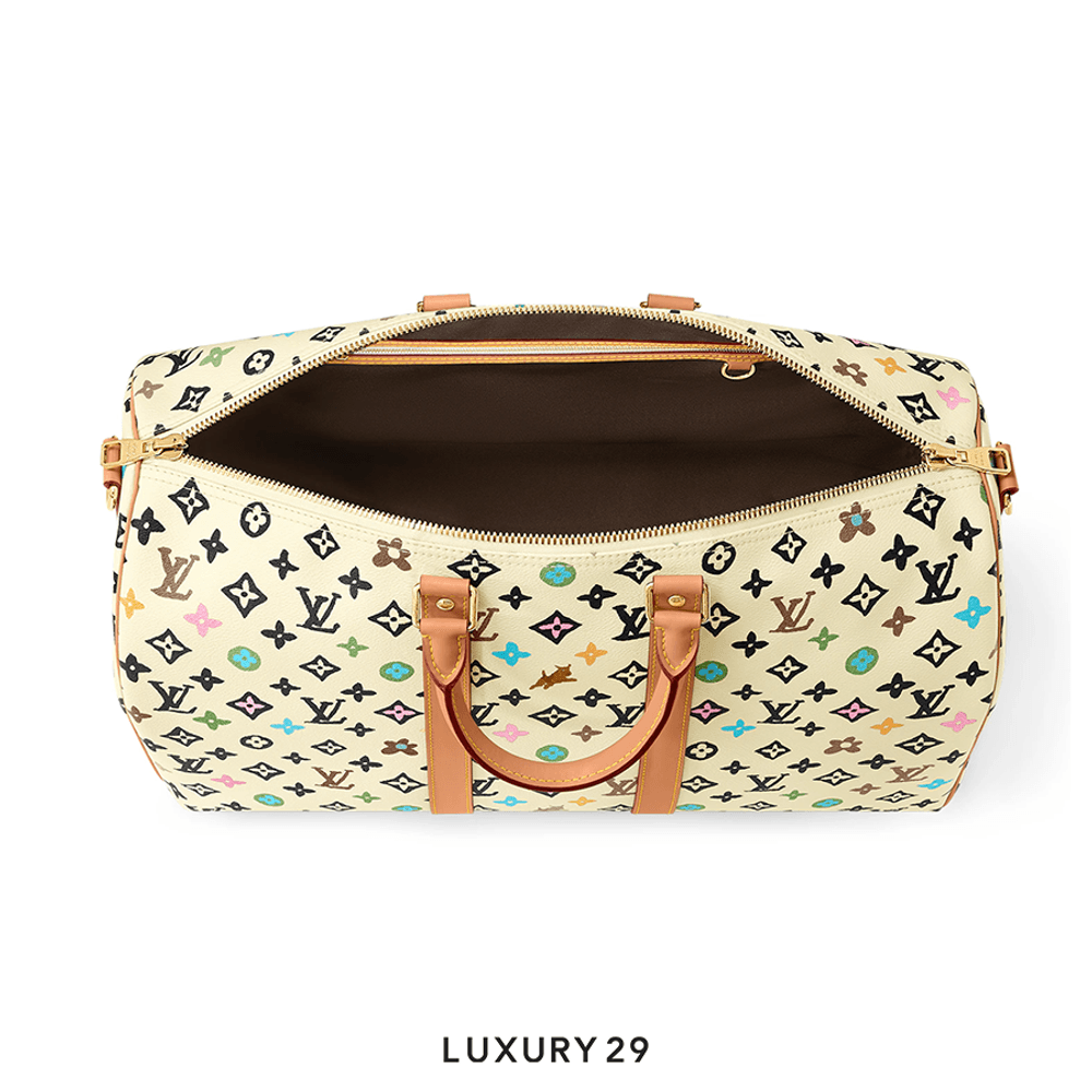 Louis Vuitton LV Keepall Bandouliere 45 Bag Vanilla(Small, Neutrals)