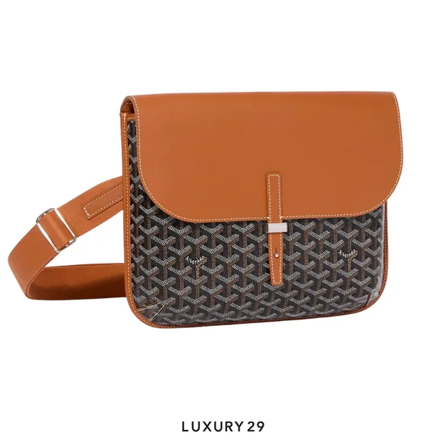 Goyard Coursier Messenger Bag Black Tan