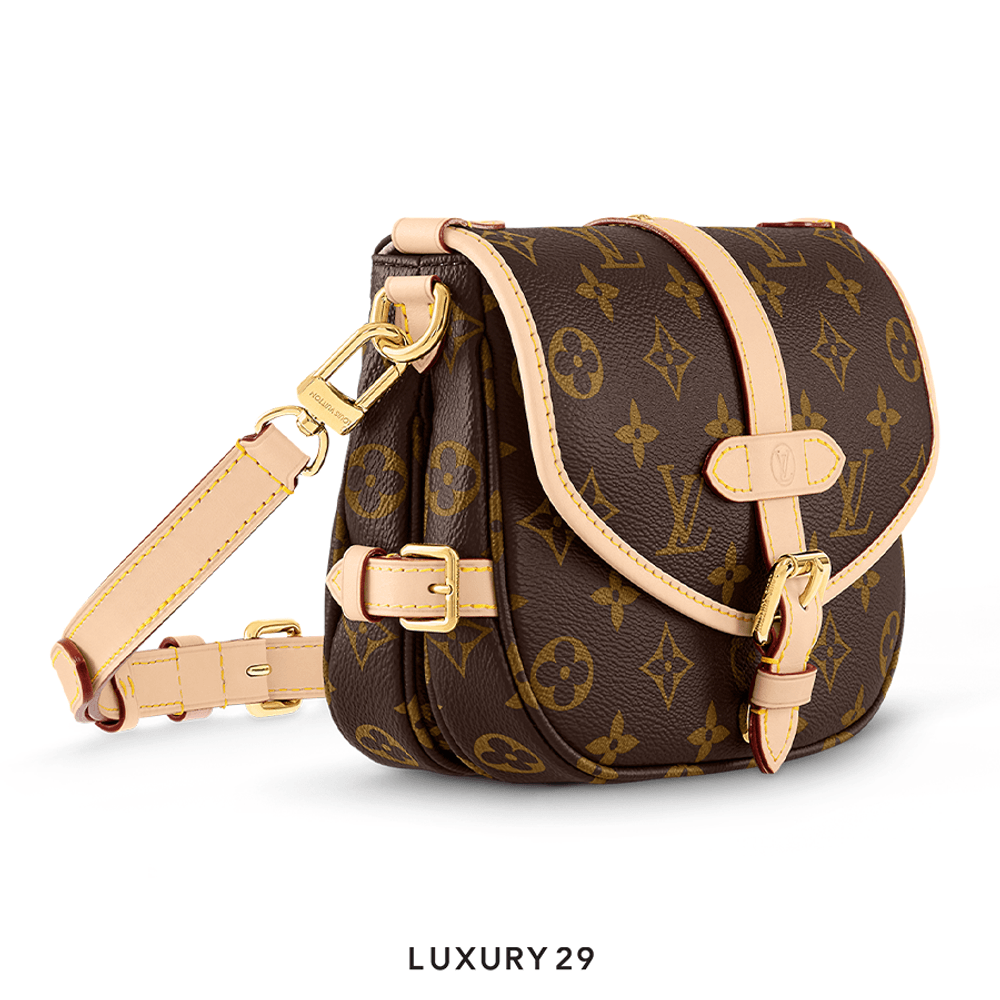 Louis Vuitton LV Saumur BB Monogram Canvas(Small, Brown)