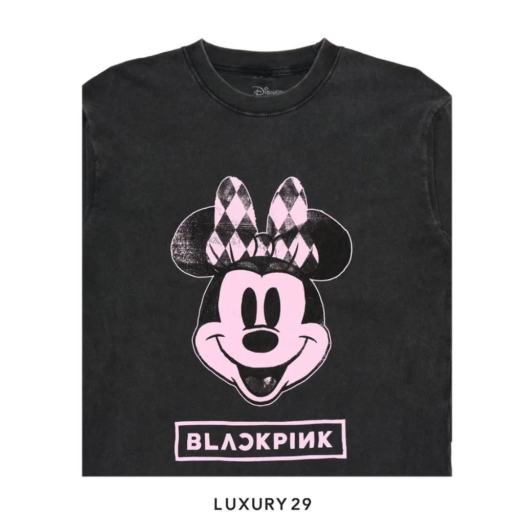 Complex Disney x BLACKPINK Minnie Long Sleeve - Charcoal(S, Black)