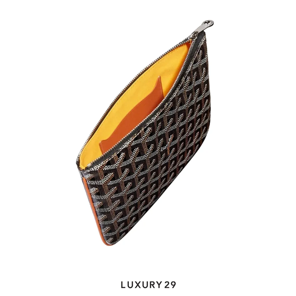 Goyard Senat Mini Pouch Black & Tan(Small, Brown)