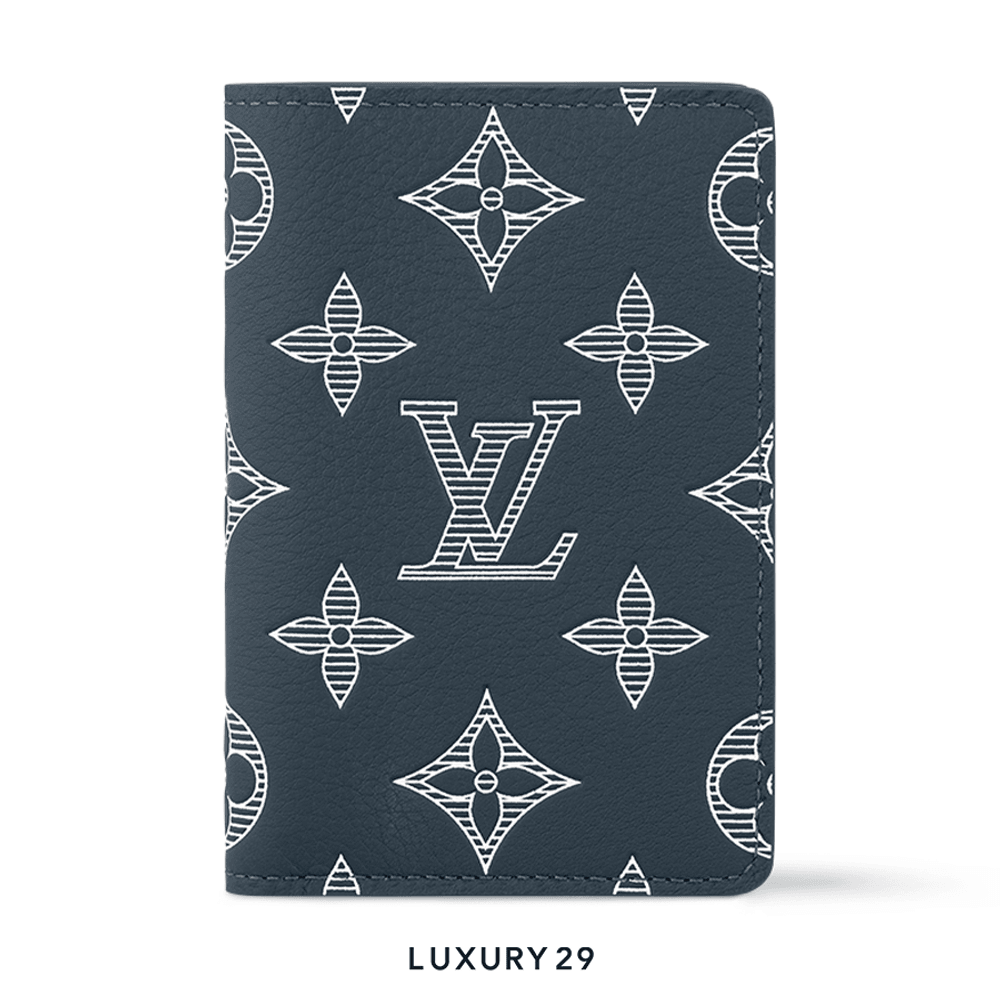 Louis Vuitton LV Pocket Organizer Navy Blue(Small, Blue)