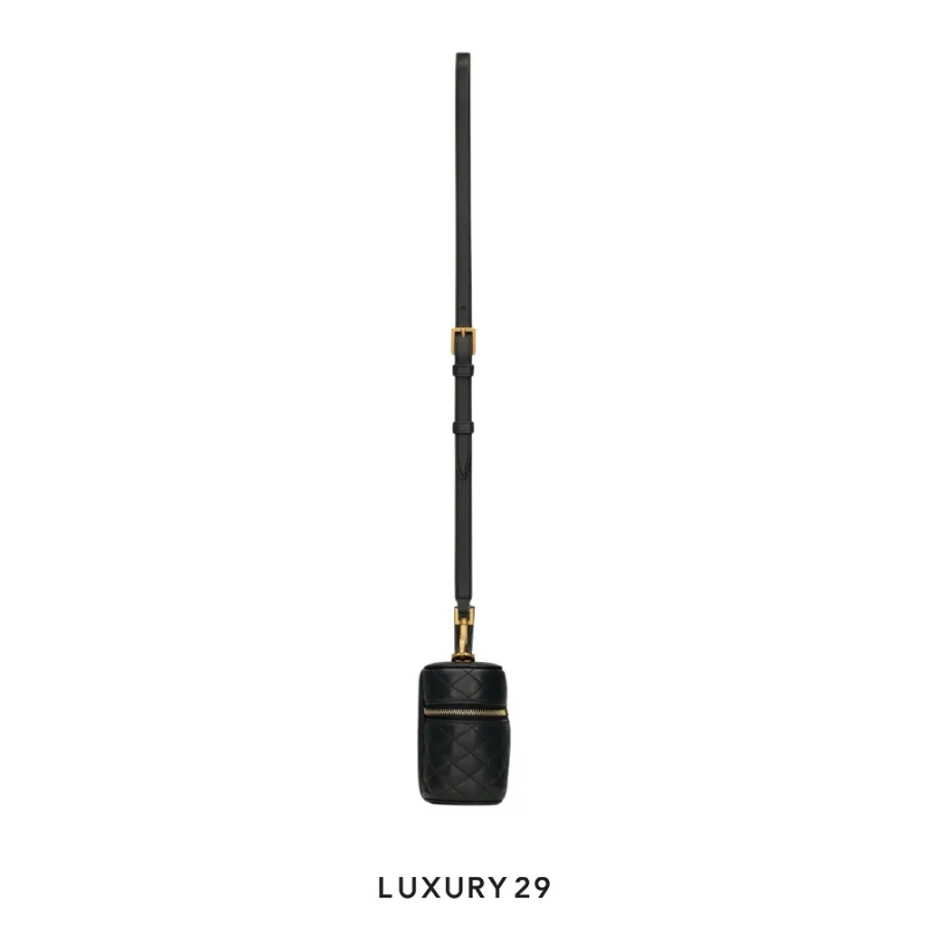YSL GABY vanity bag in lambskin Black(Small, Black)