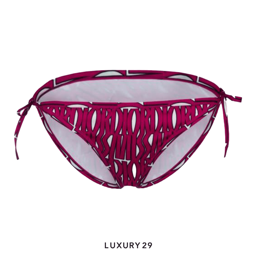 Dior Bikini Bottoms Blue Dior Oblique Technical Fabric(XS, Pink)