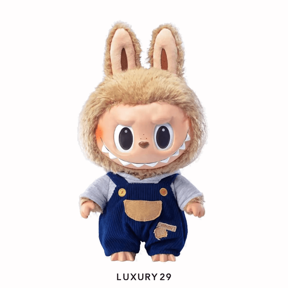 POP MART LABUBU Time to chill-Vinyl Plush Doll(Large, Brown)