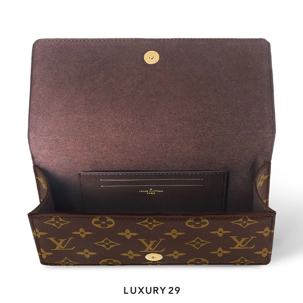 Louis Vuitton LV Lily Wallet On Chain Bag Microfibre lining Monogram coated canvas(Small, Brown)