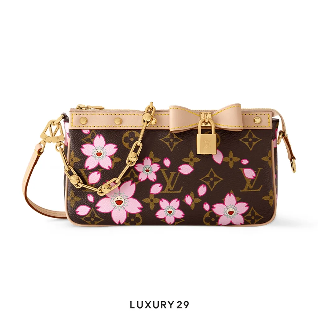 LOUIS VUITTON LV x TM - Pochette Accessoires bag Sakura Brown