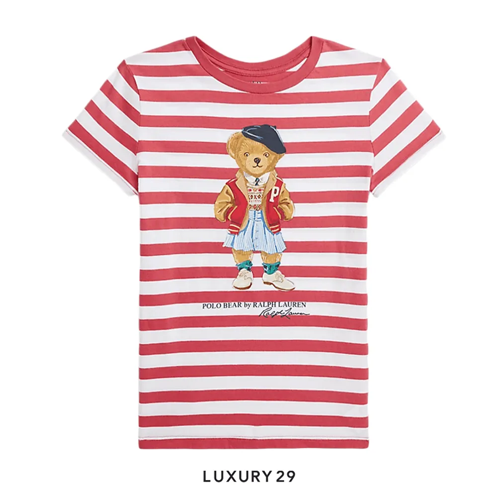 Kid Polo Ralph Lauren T-shirt - Red/White(6A, Red)