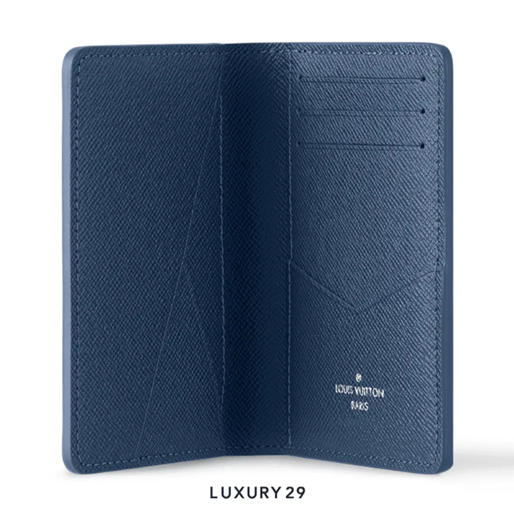 Louis Vuitton LV Pocket Organizer Navy Blue(Small, Blue)