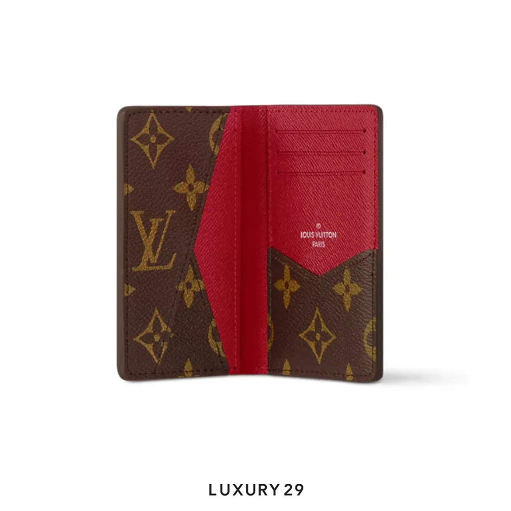 Louis Vuitton LV Pocket Organizer Sari Red(Small, Red)